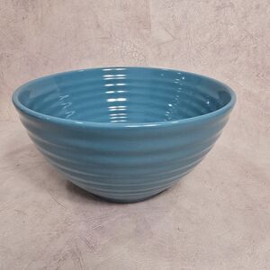 Pioneer Woman 7" D Ribbed‎ Mixing Bowl  Turquoise Pottery
